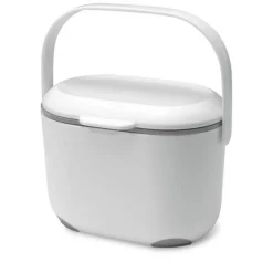 Addis Soft Touch 2.5 Litre Compost Caddy - White & Grey
