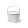 Addis Soft Touch 2.5 Litre Compost Caddy - White & Green