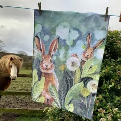 Alex Clark 100% Cotton Tea Towel - Little Rabbits