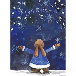 Alex Clark Christmas 100% Cotton Tea Towel - Let It Snow