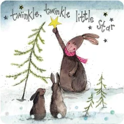 Alex Clark Christmas Coaster - Twinkle Twinkle