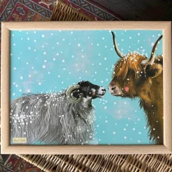 Alex Clark Christmas Laptray - Festive Farm