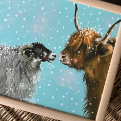 Alex Clark Christmas Laptray - Festive Farm