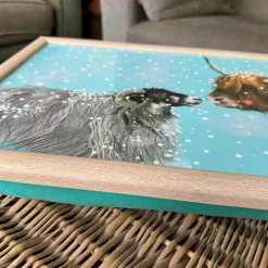 Alex Clark Christmas Laptray - Festive Farm