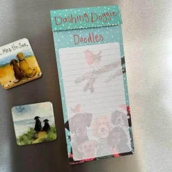 Alex Clark Christmas Magnetic To Do List - Festive Dogs