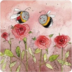 Alex Clark Coaster - Bee & Roses