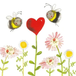 Alex Clark Coaster - Bees & Heart