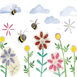 Alex Clark Coaster - Bees & Flowers