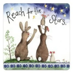Alex Clark Coaster - Reach For The Stars Rabbit