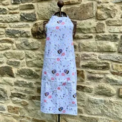 Alex Clark Cotton Apron - Bees & Flowers