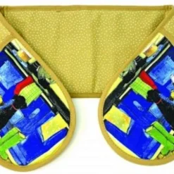 Alex Clark Cotton Double Oven Glove - Hotdogs