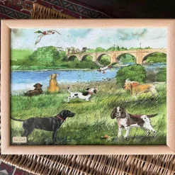 Alex Clark Lap Tray - River Walk