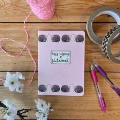 Alex Clark Medium Soft Notebook - Happy Hedgehogs