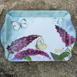 Alex Clark Melamine Small Tray - Butterflies & Buddleia