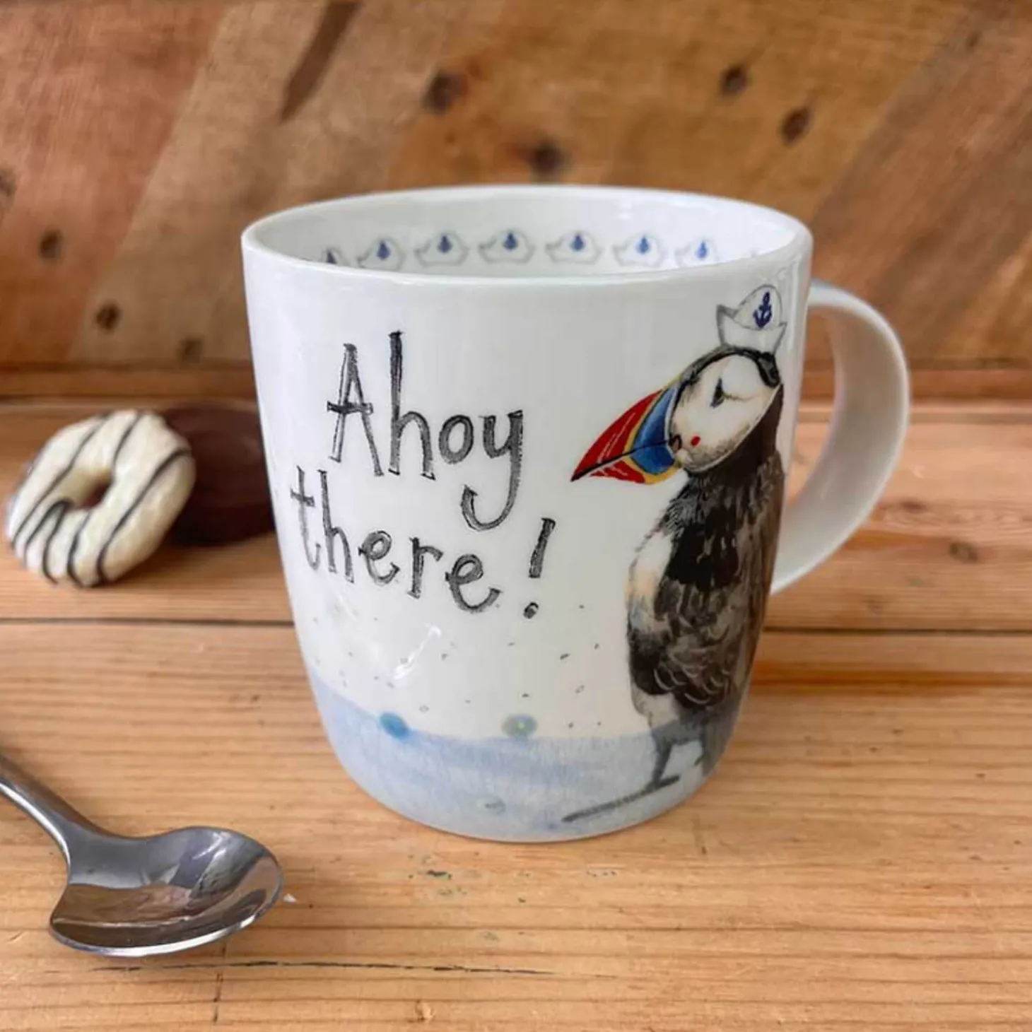 Alex Clark 400ml Mug - Ahoy There - Puffin