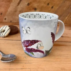 Alex Clark 400ml Mug - Butterflies & Buddleia