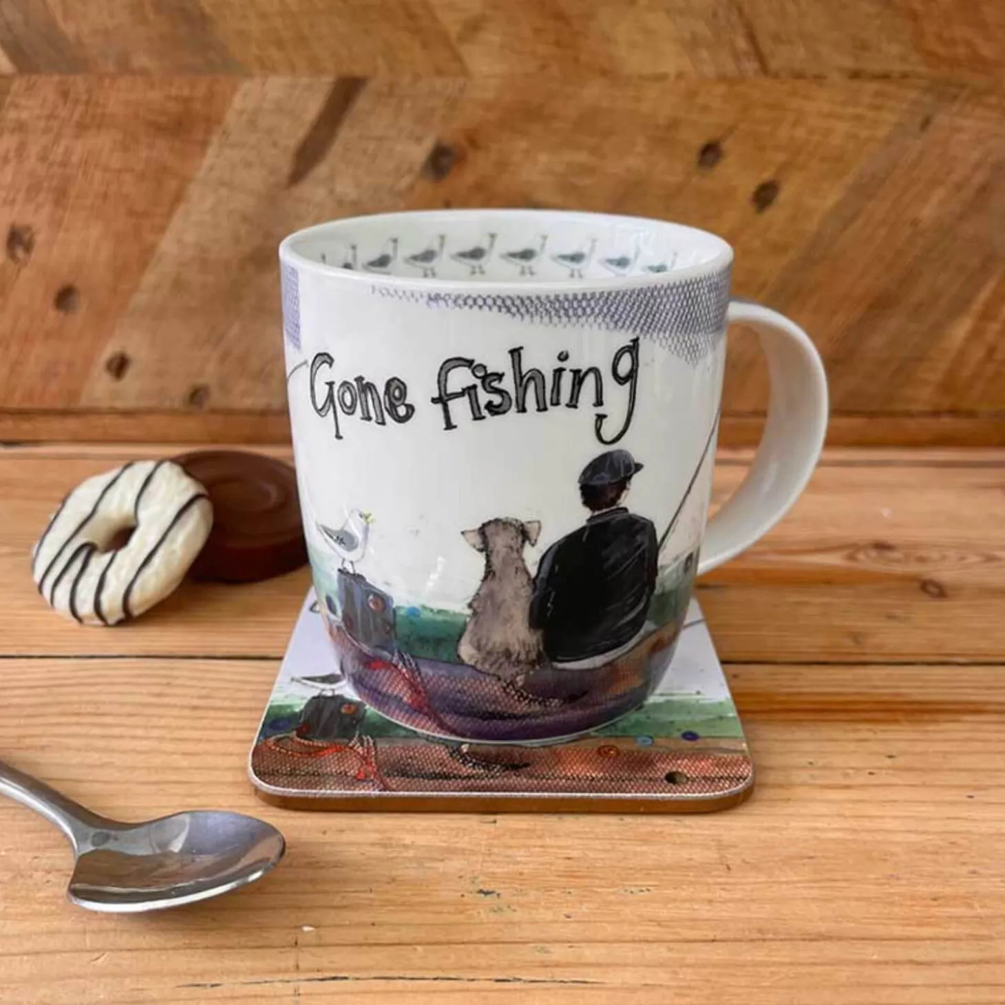 Alex Clark 400ml Mug - Gone Fishing