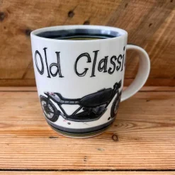 Alex Clark 400ml Mug - Old Classic Motorbike