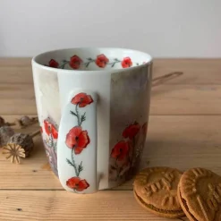 Alex Clark Mug - Border & Poppies