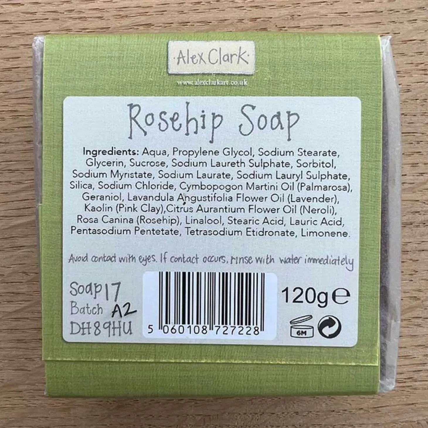 Alex Clark Rose Cottage Handmade Soap - Rosehip