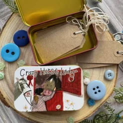 Alex Clark Small Rectangular Tin - Crazy Horse Lady