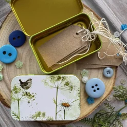 Alex Clark Small Rectangular Tin - Wren & Daisies