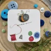 Alex Clark Small Square Tin - Sewing Bee