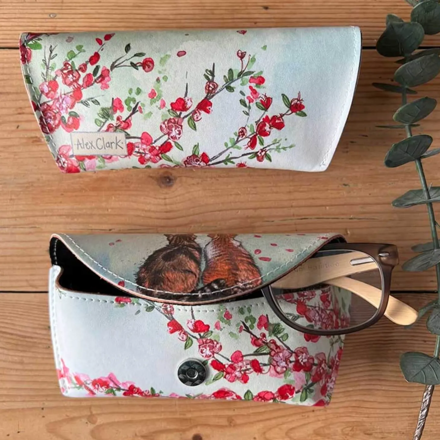 Alex Clark Spectacle Case - Cats & Blossom