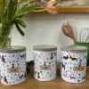 Alex Clark Tea, Coffee & Sugar Canisters - Delightful Dogs