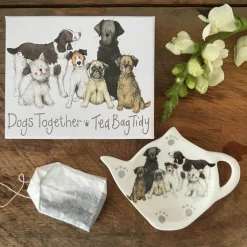 Alex Clark Teabag Tidy - Dogs Together