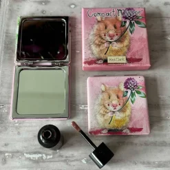 Alex Clark Vegan Leather Compact Mirror - Herbert