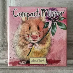 Alex Clark Vegan Leather Compact Mirror - Herbert