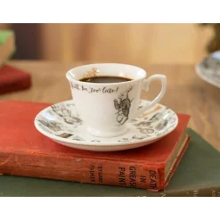 Alice in Wonderland Espresso Cup & Saucer Set