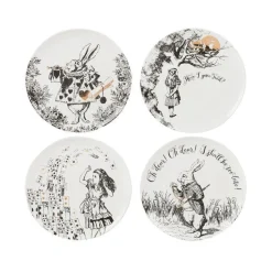 Alice in Wonderland Side Plates - Set of 4