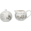 Alice in Wonderland Sugar Bowl & Creamer Set