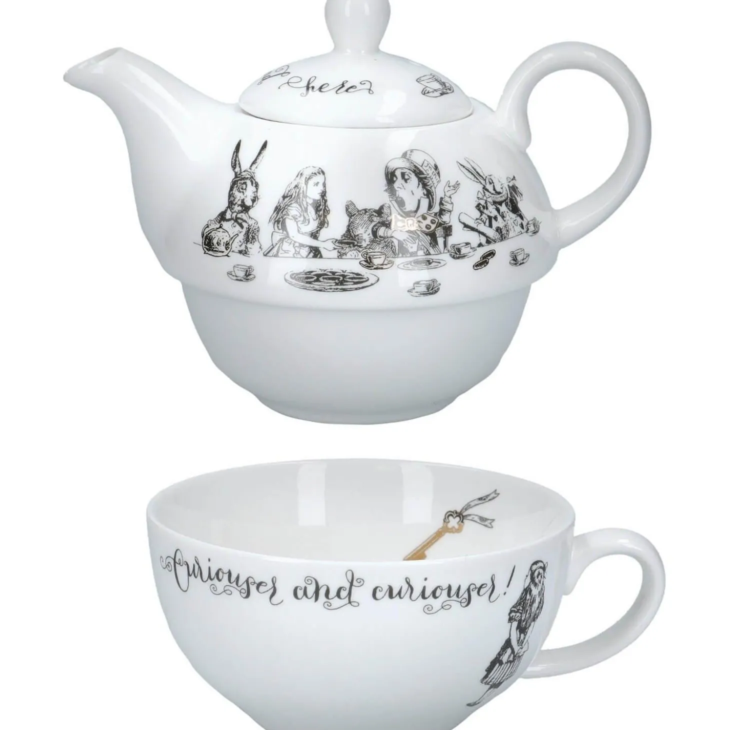Alice in Wonderland Tea For One Teapot
