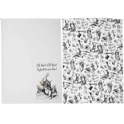 Alice in Wonderland Tea Towels - Set of 2