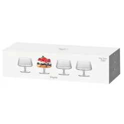 Anton Studio Designs 4-Piece Individual Glass Trifle Bowls - Empire