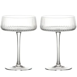 Anton Studio Designs 2-Piece Champagne Saucer Set - Empire
