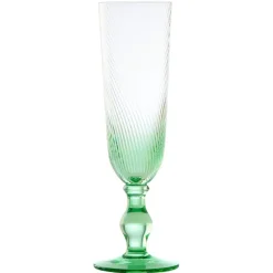 Anton Studios Design Swirl 4 Piece Champagne Glass Set