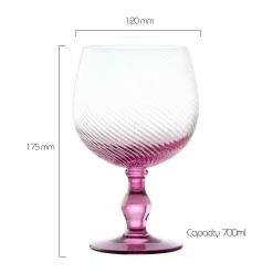 Anton Studios Design Swirl 4 Piece Gin Glass Set