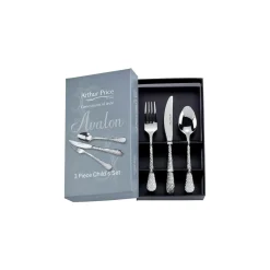 Arthur Price Avalon Childrens Stainless Steel Cutlery Set - 3-Piece