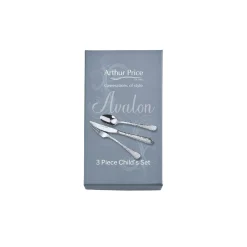 Arthur Price Avalon Childrens Stainless Steel Cutlery Set - 3-Piece