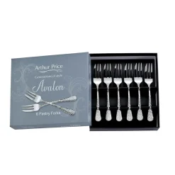 Arthur Price Avalon Stainless Steel Pastry Forks - Set of 6