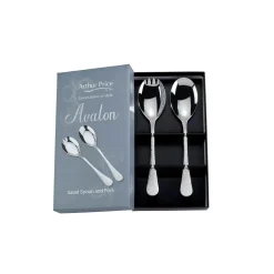 Arthur Price Avalon Stainless Steel Fork & Spoon Salad Serving Set
