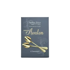 Arthur Price Champagne Avalon Stainless Steel Tea Spoons - Set of 6