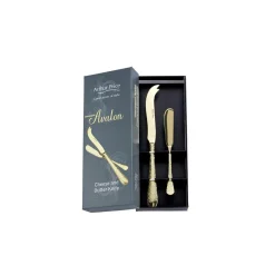 Arthur Price Champagne Avalon Stainless Steel Cheese & Butter Knife Set