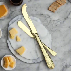 Arthur Price Champagne Avalon Stainless Steel Cheese & Butter Knife Set