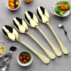 Arthur Price Champagne Avalon Stainless Steel Serving Spoons - Set of 4