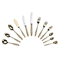 Arthur Price Clive Christian Empire Flame All Gold Teaspoon